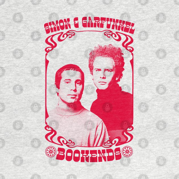 Simon & Garfunkel  /// Bookends /// Original Retro Fan Art Design by DankFutura